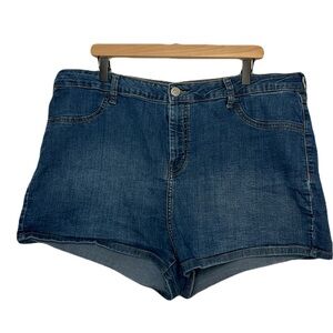 Wild Fable Highest Rise Jean Shorts 20 W Plus Size Mid Wash Stretch